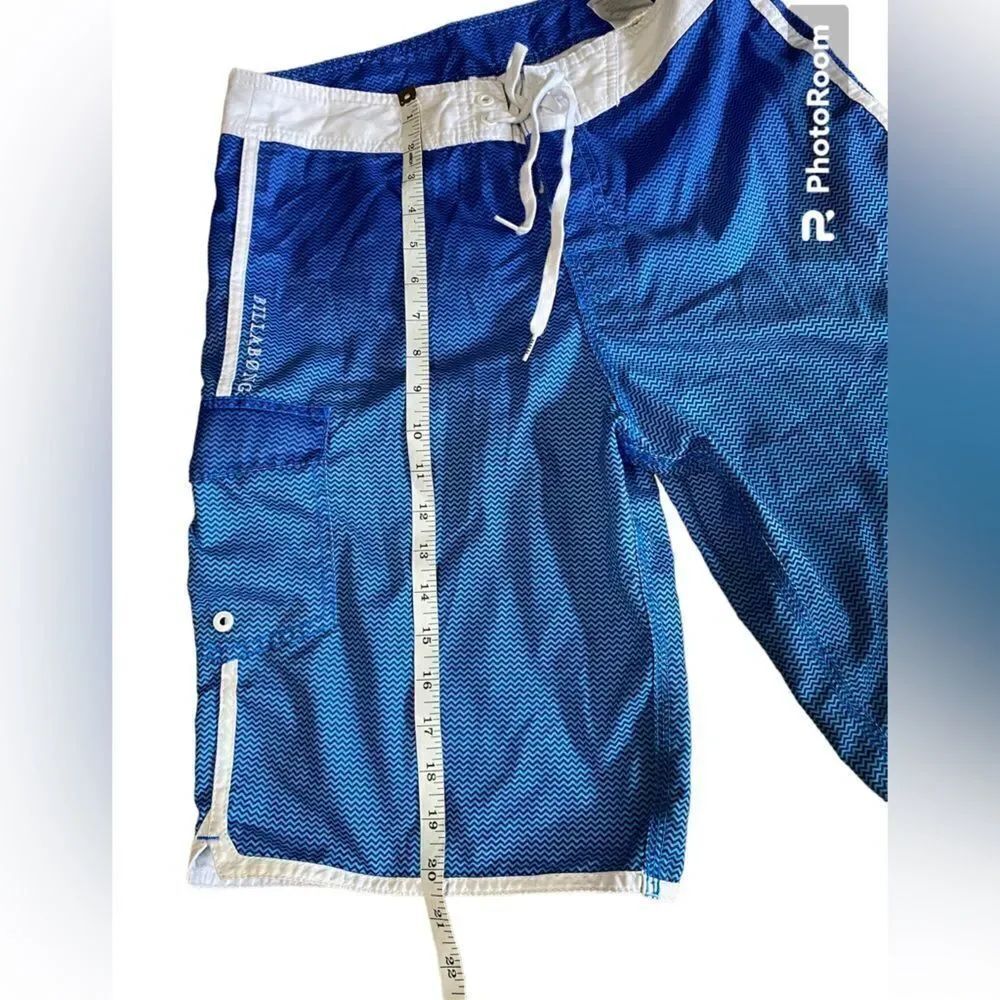 Billabong Blue Swim Trunks - Picture 3 of 7